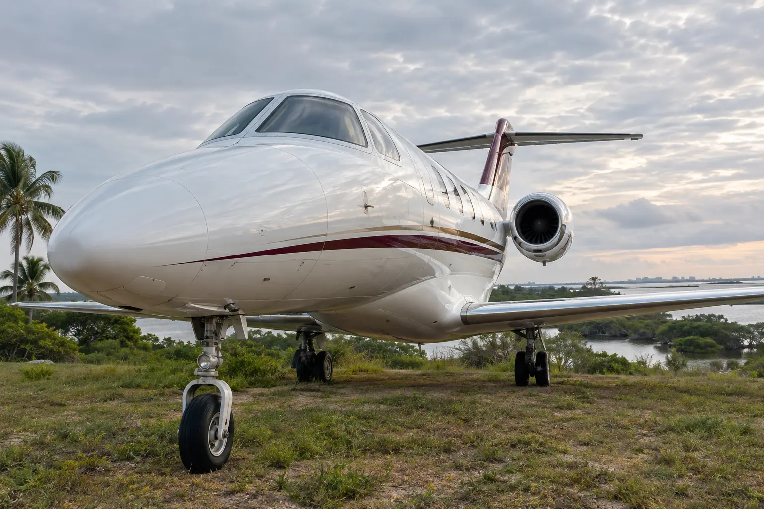 Light jet on the ramp