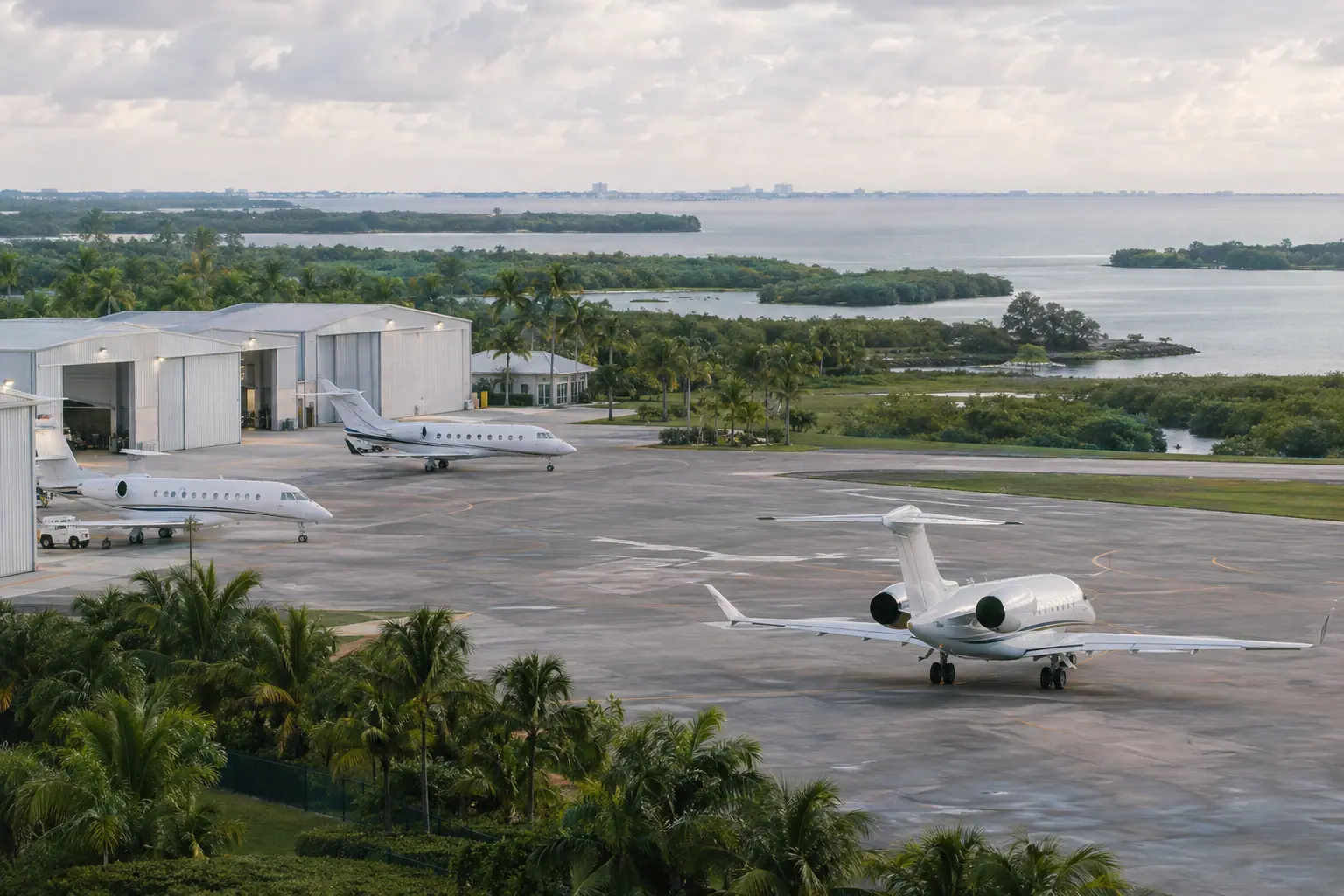 Private jets at Miami-Opa Locka Executive Airport